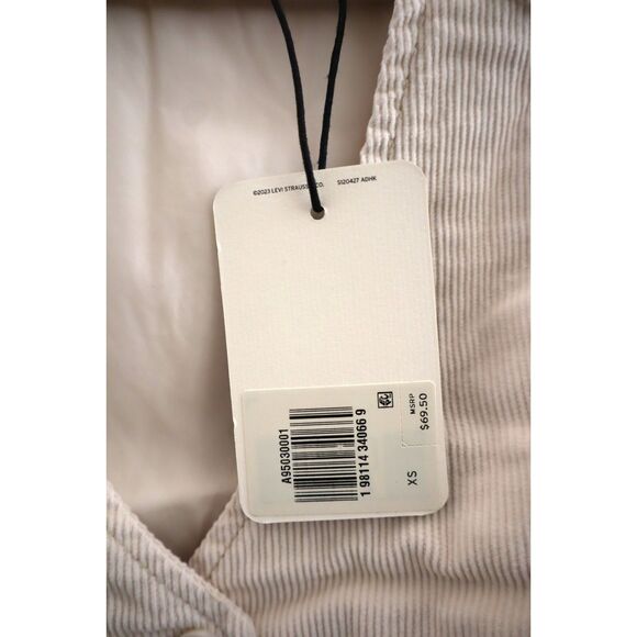 Levi's A95030001 Women's Sz XS Tan Tailored Corduroy Vest - Picture 5 of 9